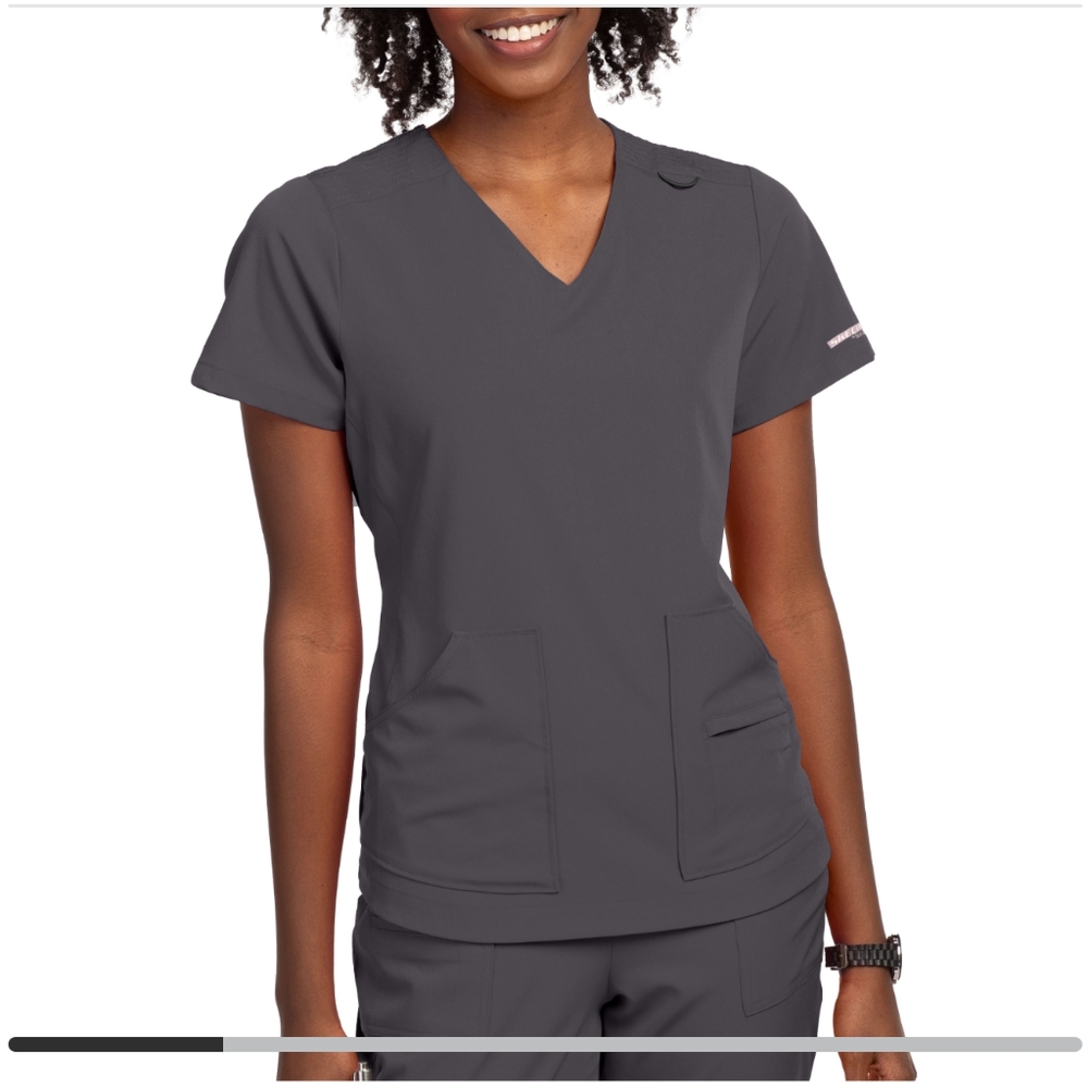 Skechers Pewter Grey Scrub Set XL